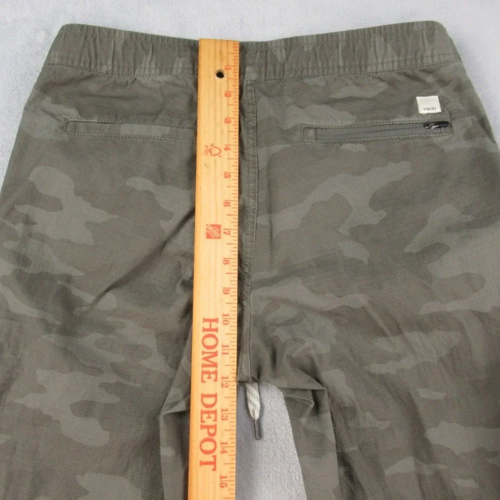 Vuori Ripstop Climber Pant Womens Small Green Camo Drawstring Hiking Utility - Picture 8 of 10